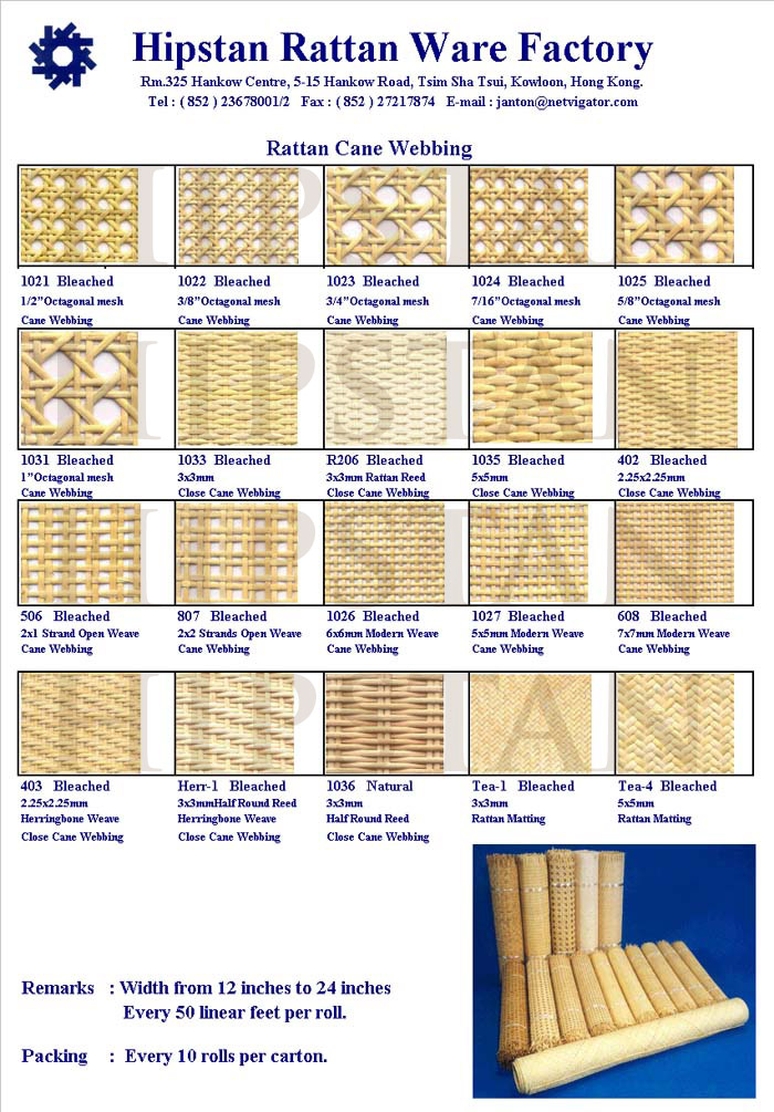 rattan cane webbing